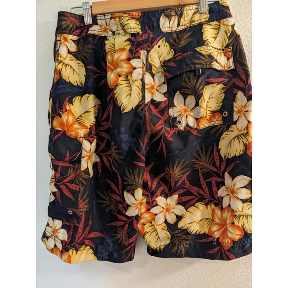 Banana Republic Hawaiian Shorts Men's Size 32 Drawstring Board - Picture 4 of 4
